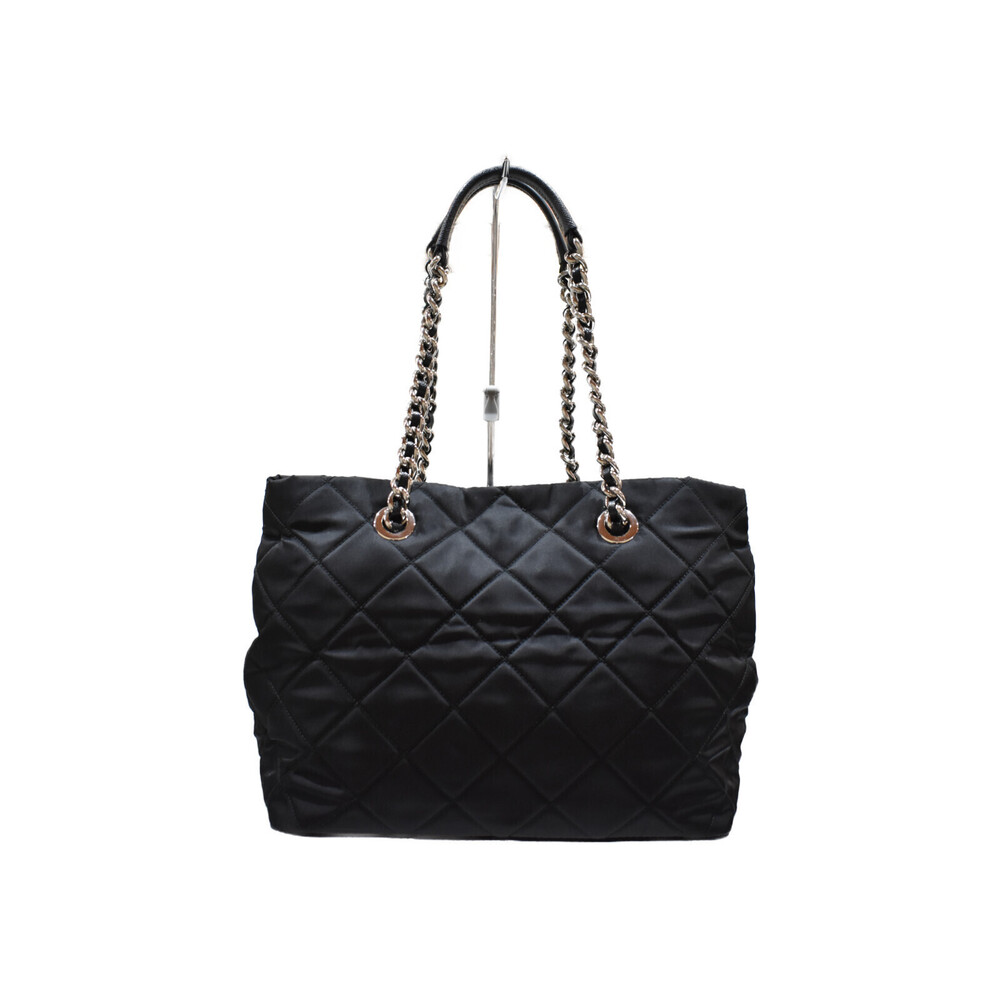 Prada Chain Quilted Crossbody Bag Shoulder Tote Black